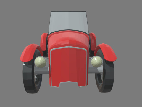 Low Poly Classic Vintage Car 01 3D 模型