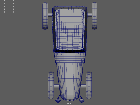 Low Poly Classic Vintage Car 01 3D 模型