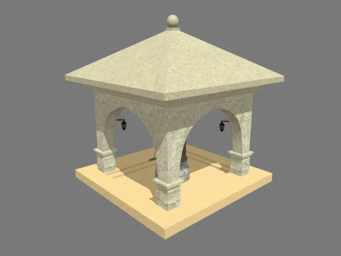 Water Well Structure 3D Model