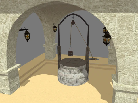 Water Well Structure 3D Model