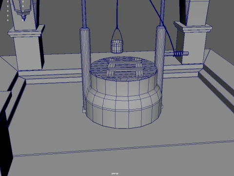 Water Well Structure 3D Model
