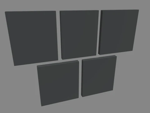 Halloween Pictures Frames 01 3D Model