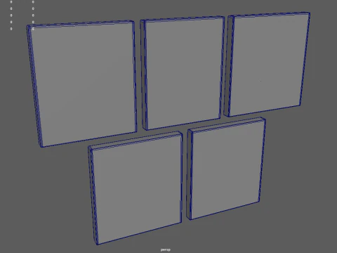 Halloween Pictures Frames 01 3D Model