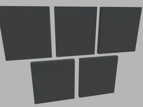 Halloween Pictures Frames 02 3D Model
