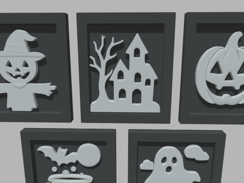 Halloween Pictures Frames 02 3D Model