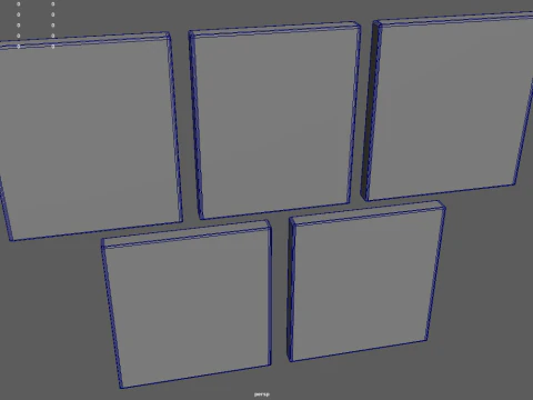 Halloween Pictures Frames 02 3D Model