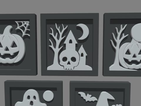 Halloween Pictures Frames 03 3D Model
