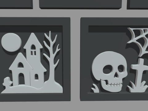 Halloween Pictures Frames 04 3D Model