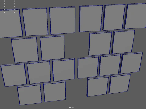 Halloween Pictures Frames 3D Model