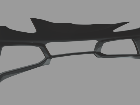 Front Bumper Chevrolet Corvette ZR1 2019 3D Modell