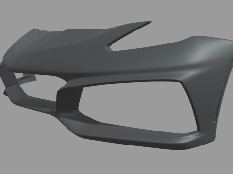 Front Bumper Chevrolet Corvette ZR1 2019 3D Modell