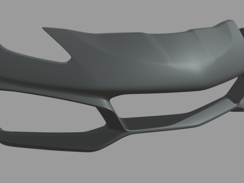 Front Bumper Chevrolet Corvette ZR1 2019 3D Modell