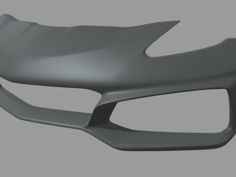Front Bumper Chevrolet Corvette ZR1 2019 3D Modell