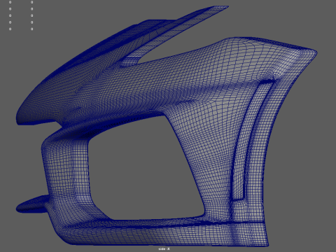 Front Bumper Chevrolet Corvette ZR1 2019 3D Modell