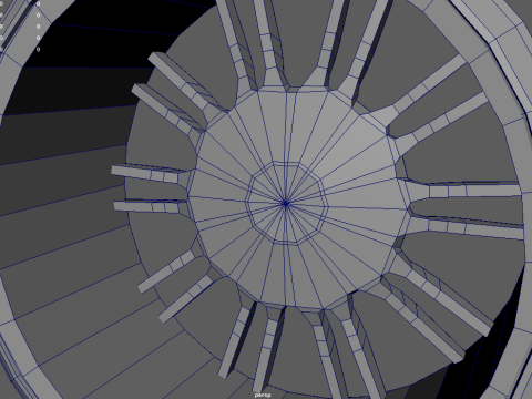 Low Poly Wheel 02 3D Model