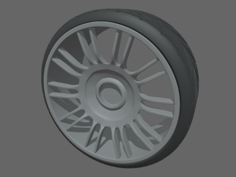 Wheel 01 3D 模型