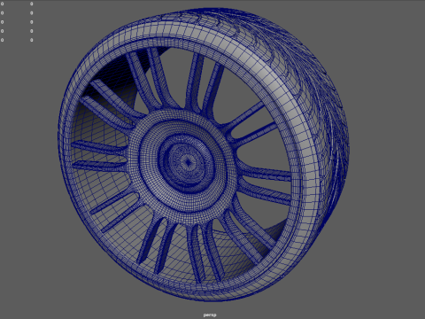Wheel 01 3D 模型