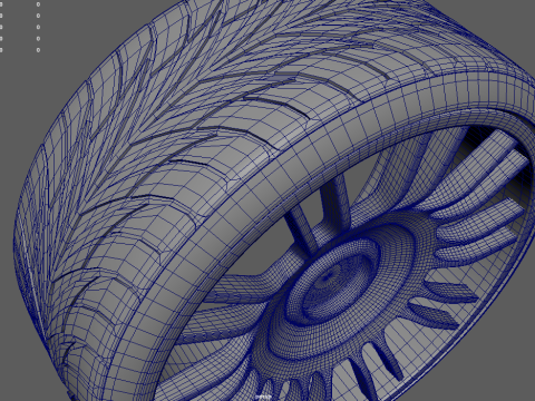 Wheel 01 3D 模型