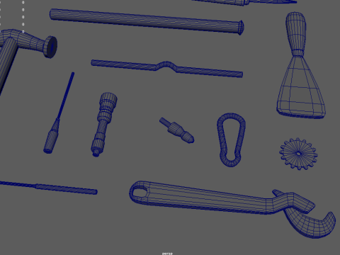 Old Tools Pack 01 Model 3D
