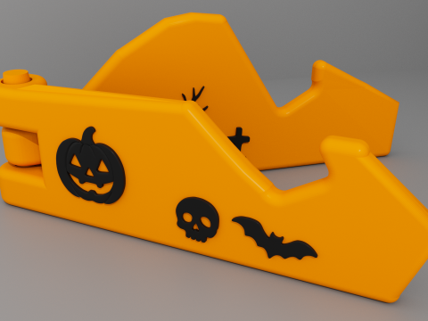 Halloween Phone Stand Support Holder 01 Model 3D