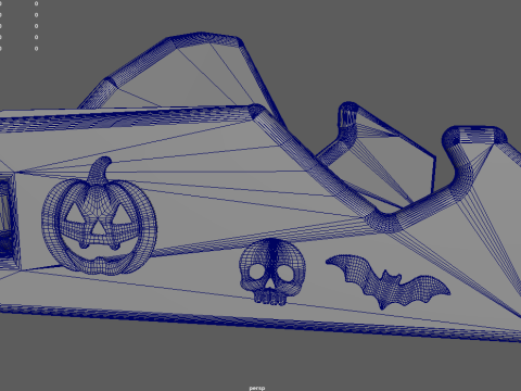 할로윈 폰 스탠드 지지대 01 3D 모델