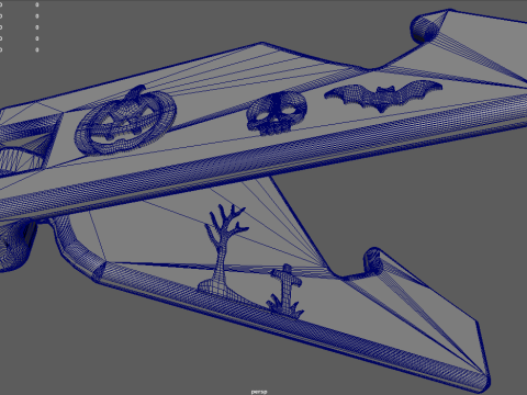 할로윈 폰 스탠드 지지대 01 3D 모델