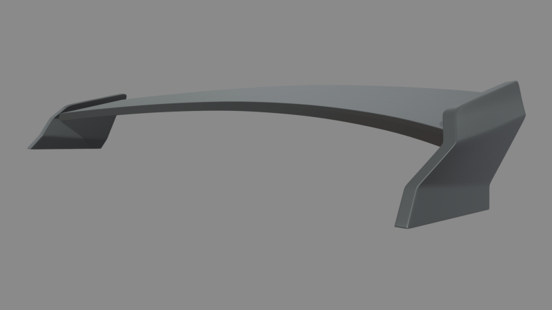 Car Spoiler Lotus Exige Cup 260 3D Model .c4d .max .obj .3ds .fbx .stl .blend 