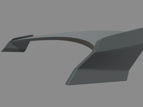 Car Spoiler Lotus Exige Cup 260 3D Model