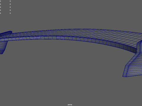 Car Spoiler Lotus Exige Cup 260 3D Model