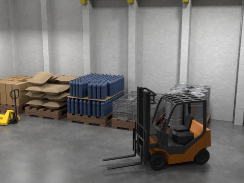 Hangar Warehouse 01 3D Model