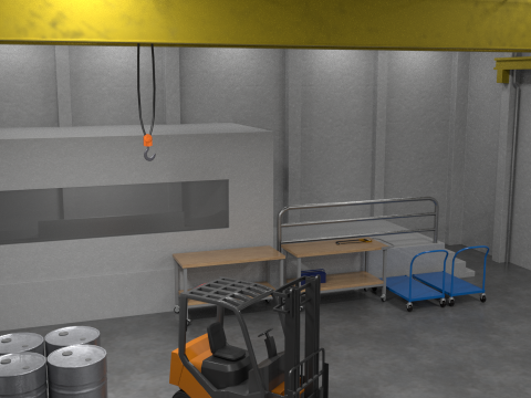 격납고창고01 3D 모델