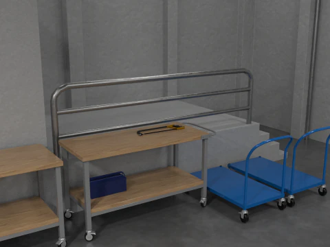 Hangar Warehouse 01 3D Model