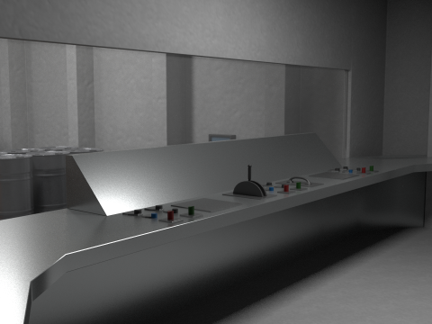 격납고창고01 3D 모델