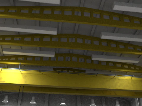 Hangar Warehouse 01 3D Model