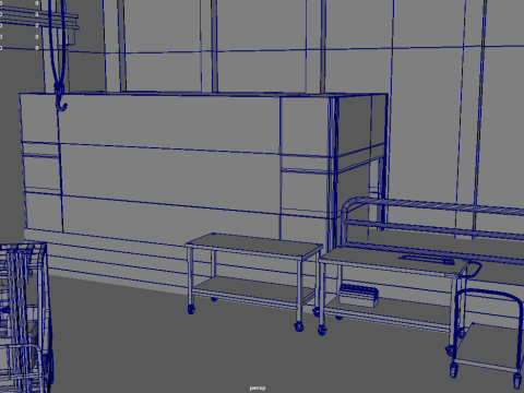 격납고창고01 3D 모델
