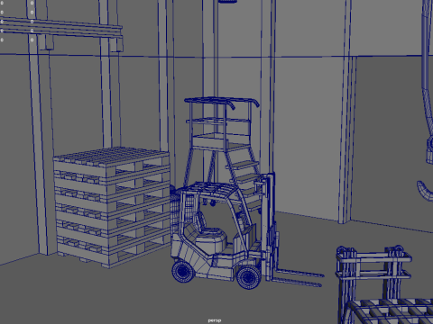 격납고창고01 3D 모델