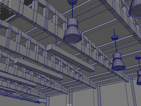 격납고창고01 3D 모델
