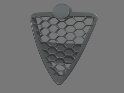 フロントグリル アルファロメオ ジュリエッタ 3Dモデル