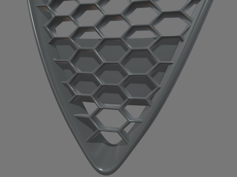 Griglia anteriore Alfa Romeo Giulietta Modello 3D