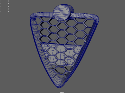 Griglia anteriore Alfa Romeo Giulietta Modello 3D