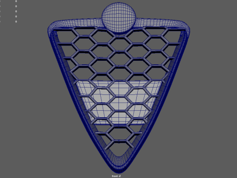 Griglia anteriore Alfa Romeo Giulietta Modello 3D