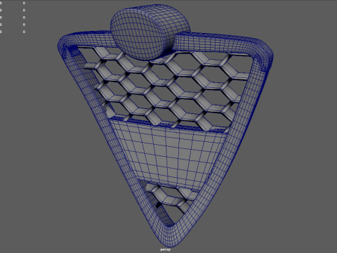 Griglia anteriore Alfa Romeo Giulietta Modello 3D