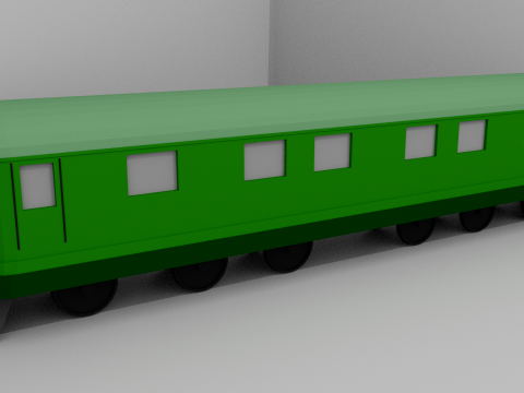 Kereta Poli Rendah 03 Model 3D