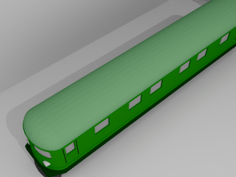 Kereta Poli Rendah 03 Model 3D