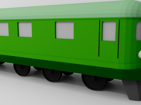 Kereta Poli Rendah 03 Model 3D