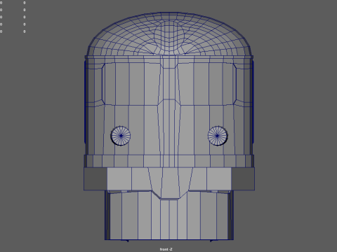Kereta Poli Rendah 03 Model 3D