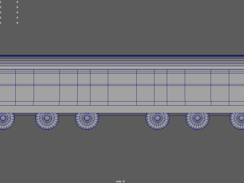 Kereta Poli Rendah 03 Model 3D
