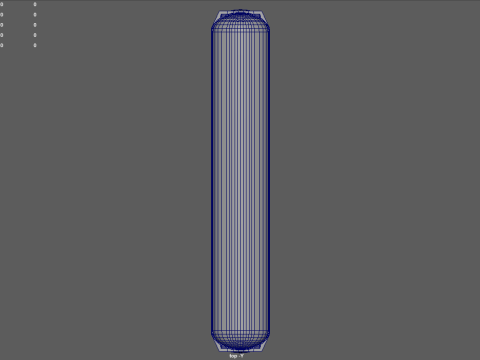 Kereta Poli Rendah 03 Model 3D