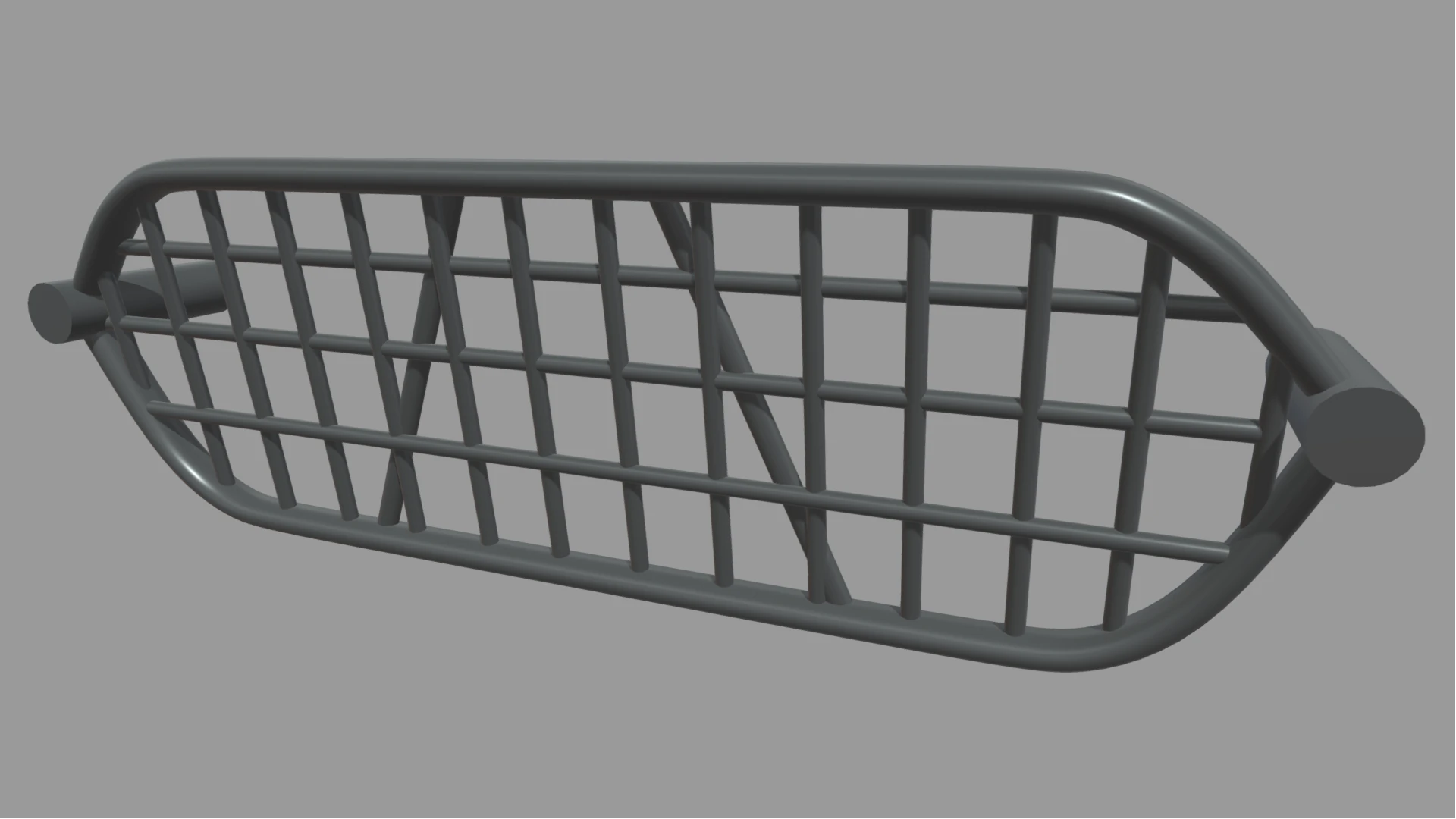 Front Bumper Bull Bar 01 3D Model .c4d .max .obj .3ds .fbx .stl .blend 