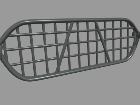 Front Bumper Bull Bar 01 3D Model
